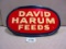 DAVID HARUM FEEDS SIGN S.S.T. SELF FRAMED EMBOSSED 29''X47''STOUT SIGN CO.