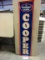 COOPER TIRES SIGN S.S.T. SELF FRAMED EMBOSSED 16''X69'' GREAT COND. NICE COLORS WOW