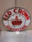 RED CROWN GASOLINE SIGN S.S.P. 42'' RD. ROUGH