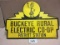 BUCKEYE RURAL ELETRIC SIGN S.S.T. 36''X48'' GREAT GRAPICS PATRIOT OHIO