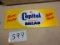 CAPITAL BREAD SIGN S.S.T. 10''X24''  GREAT COLOR NICE PIECE MUMMERT SIGN CO.