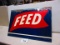 FEED SIGN S.S.T. SELF FRAMED 32''X46'' STOUT SIGN CO. ROUGH ALONG TOP