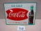 COCA COLA SIGN S.S.T SELF FRAMED 20''X 28'' GREAT COND. NICE PIECE MARKED M.C.A. 15-51-