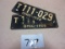 SET OF 1928 LICENSE PLATES OH,