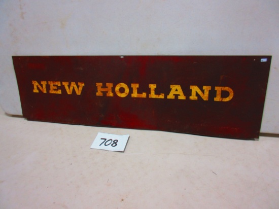 NEW HOLLAND SIGN S.S.METAL 15''X49''
