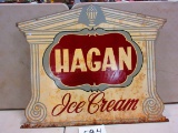 HAGON ICE CREAM SIGN D.S.HEAVY METAL 32''X39'' ANOTHER PIECE WITH A GREAT LOOK WOW MARKED M-H-49