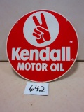 KENDALL MOTOR OIL SIGN 24'' D.S.T. SCIOTO SIGN CO.