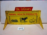 DR. LEGEARS ANIMAL HEALTH PRODUCTS STORE DISPLAY SIGN S.S.T. 42''X22''LOOK AT THE GREAT FARM GRAPICS