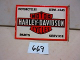 HARLEY DAVIDSON FLANGE SIGN D.S.P.13''X20'' MADE IN INDIA NEWER BUT GOOD LOOKING PIECE