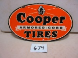 COOPER TIRES SIGN D.S.P. 18'''X30'' AGE UNKNOWN