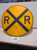 RAILROAD CROSSING SIGN S.S.ALUM. 36'' RD.