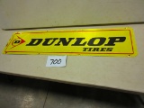 DUNLAP TIRES SIGN D.S.T.11 1/2'' X48'' NICE