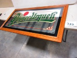 PILSNER URQUERI BAR MIRROR  IN WOOD FRAME 65''X34''