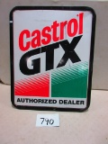 CASTROL GTX SIGN D.S.T. CURB SIGN IN FRAME 25''X31''