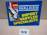 WALKER MUFFLERS SIGN S.S.T. EMBOSSED NICE GRAPICS 18''X24''