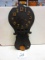 EARLY PRIMITIVE STYLE SESSIONS KITCHEN WALL CLOCK WITH KEY NICE