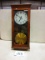 INTERNIAL BELL RINGING ALARM  CLOCK IN BEAUTIFUL OAK CASE NICE