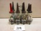 SET OF 8 OIL JARS IN CARRIER NICE SET