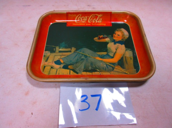 1940 COCA COLA TRAY AMERICAN ART WORKS NICE