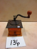 COLONIAL # 1707 COFFEE MILL MADE BY WRIGHTSVILLE HARDWARE CO. NEW OLD STOCK WITH ORG. LABEL INTACT