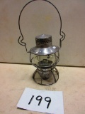 B & O R.R. LANTERN WITH SHORT CLEAR B& O GLOBE RARE