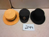 3 EARLY HATS NICE LOT