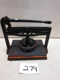 CAST IRON BOOK PRESS GOOD COND. NICE PIECE