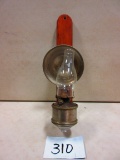 EARLY COACH OIL LAMP WITH REFLECTOR AN BRACKETS NICE