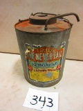 5 GALLON KERESONE CAN MOST OF PAPER LABEL INTACT