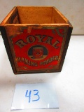 ROYAL BAKING POWDER BOX ALL 4 SIDES MARKED