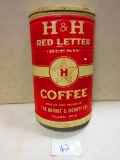 H&H RED LETTER COFFEE 1/2 BARREL STORE WALL DISPLAY