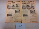 2-- 1971 PUBLIC AUCTION SALE BILLS MARTIN AUCTIONS PA.