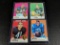 68 Topps Football Stars: Unitas, Starrs, Sayers, Piccolo. VG+ to EX