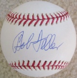 Bob Feller signed OML baseball TriStar authenticated