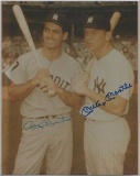 Mickey Mantle Rocky Colavito dual signed 8x10 JSA Auction Letter