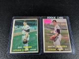 Rocky Colavito 57 Topps rookie and Bob Lemon 57 Topps card, both one bid