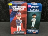 Terry Francona and Corey Kluber bobbleheads. Both one bids.