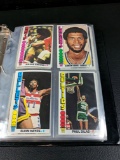 1976 Topps basketball set. Complete. In binder. VG to near mint.