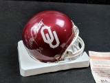 Greg Pruitt Signed Oklahoma Sooners Mini Helmet - JSA