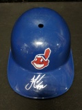 Francisco Lindor Signed Indians Helmet - Pinpoint Signature COA