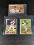 1951 Bowman Baseball Hall of Fame Lot of 3