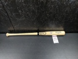 Terry Francona signed blonde game type bat, blue sharpie, JSA