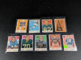 59 topps Football cards, 9: Gifford, Huff, Layne, Donovan. G to VG+