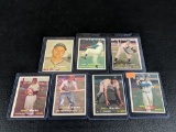 57 Topps baseball cards: Sneider, Martin, Ashburn, Wynn, plus 3 others. G to VG. All one bid