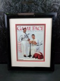 Jim Thome and Carlos Baerga signed Game Face Magazine cover, matted and framed. SGC cert
