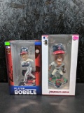 Franciso Lindor bobbleheads. Limited editions, 8 inch, color. Different. Both one bid