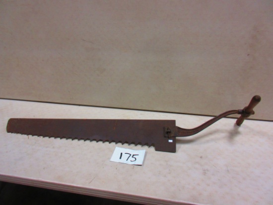DISSTON ICE SAW WITH CAST IRON HANDLE