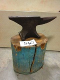 128 LB. PETER WRIGHT ANVIL MARKED 1--0---18-- WELL MARKED NICE CLEAN PIECE SLIGHT ROUNDING ON 1 EDGE
