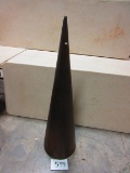 160 LB. MANDRIL CONE ANVIL 51'' TALL RARE BEAUTY FEW SMALL CHIPS WHAT A RARE FIND VERY RARE IN THIS