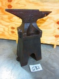 150 LB. FISHER ANVIL ON STAND STAND IS ORIGINAL FISHER NORRIS VERY RARE TO FIND THE STAND WOW NICE S